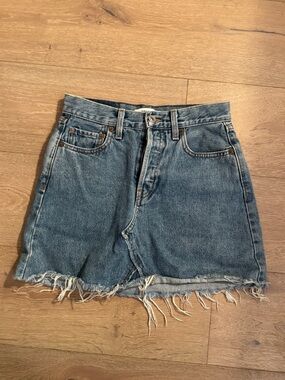 RE/DONE Classic High Waisted Mini Skirt